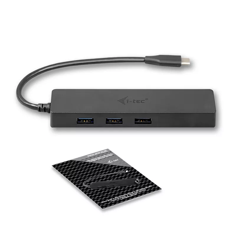 i-tec Advance USB-C cienki Passive HUB 3 Port + Gigabit Ethernet Adapter