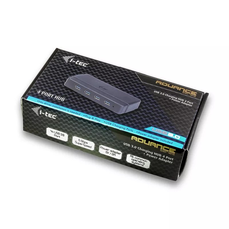 i-tec USB 3.0 Charging HUB 4 porty zasilacz USB 3.2 Gen 1 Type-B