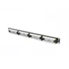 Patch panel 1U LANBERG PPU5-1024-B — 24-port CAT5e, metal, czarny, 445×32.5×44.5 mm