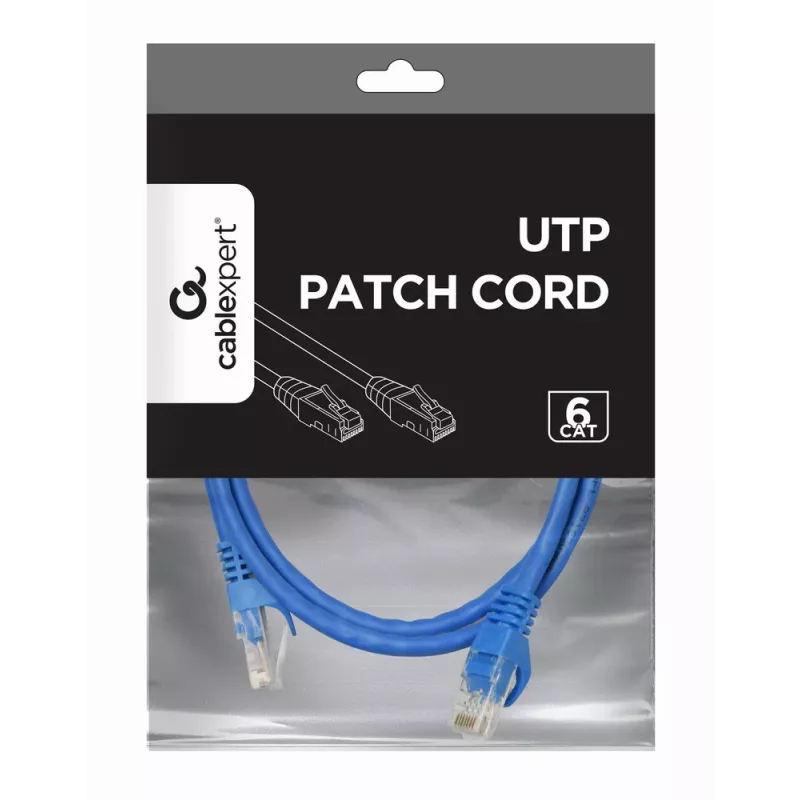 GEMBIRD Patch kabel - CAT6 - UTP - 50cm - niebieski