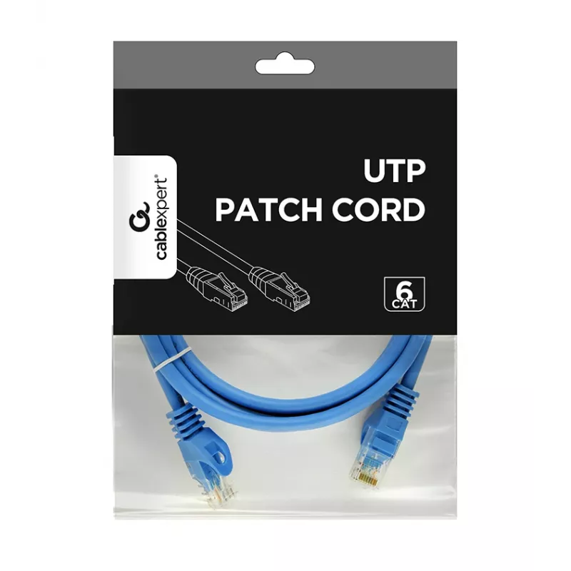 Kabel sieciowy Gembird PP6U-2M RJ-45 Cat6 2m niebieski