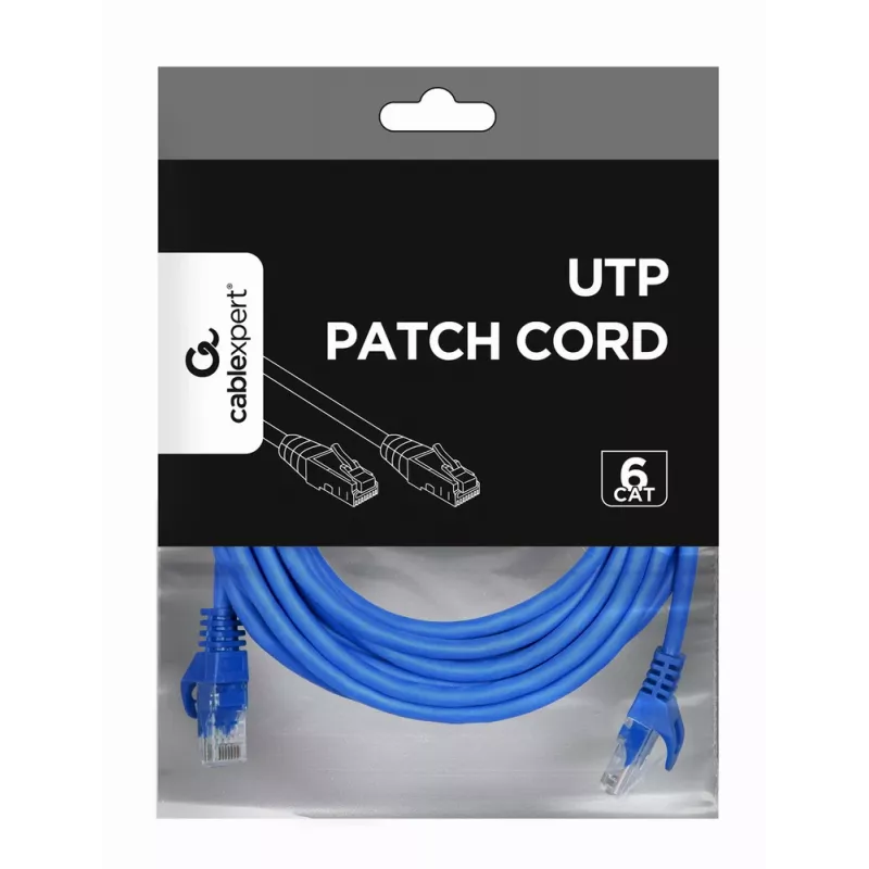 Kabel krosowy GEMBIRD - CAT6 - UTP - 5 m - niebieski