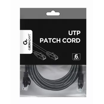 GEMBIRD Patch kabel - CAT6 - UTP - 5m - Czarny