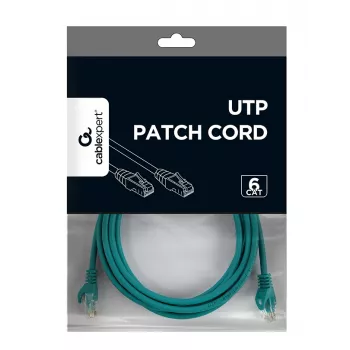 Kabel sieciowy Gembird PP6U-3M RJ-45 Cat6 3m Zielony