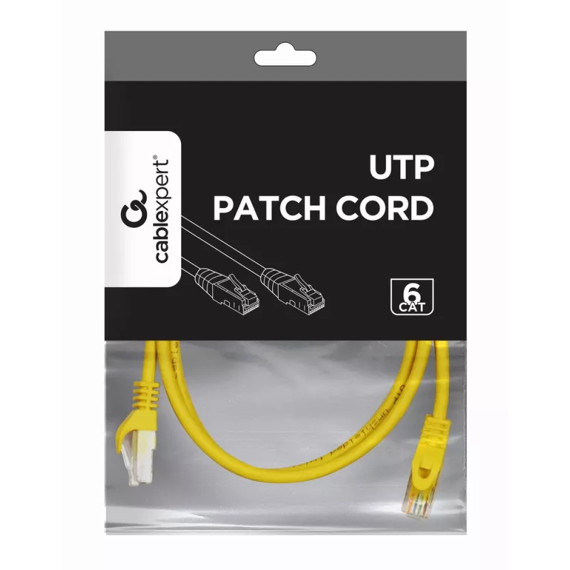 GEMBIRD Patch kabel - CAT6 - UTP - 50cm - żółty