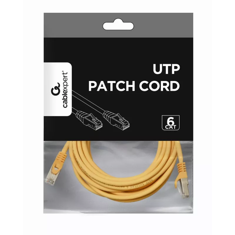 Kabel sieciowy Gembird PP6U-3M RJ-45 Cat6 3 m żółty