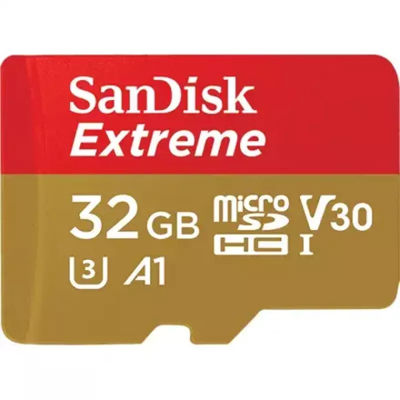 WESTERN DIGITAL SanDisk micro SDXC Extreme 32GB (A1/ V30/ U3/ UHS-I/ Cl.10/ R100/ W60) + adapter do kamery sportowej