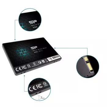 SILICON POWER SSD - A55 - 128GB - 2,5 inch - SATA III SLC