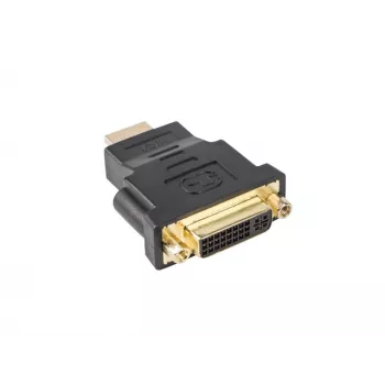 Przewód zmieniający płeć LANBERG HDMI (męski) do DVI-D (żeński, 24+5) czarny, 1920x1080@60Hz, obudowa ABS