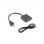 Przewód adapterowy LANBERG VGA (D-Sub) HDMI Typ A (standard) 0,2 m Czarny