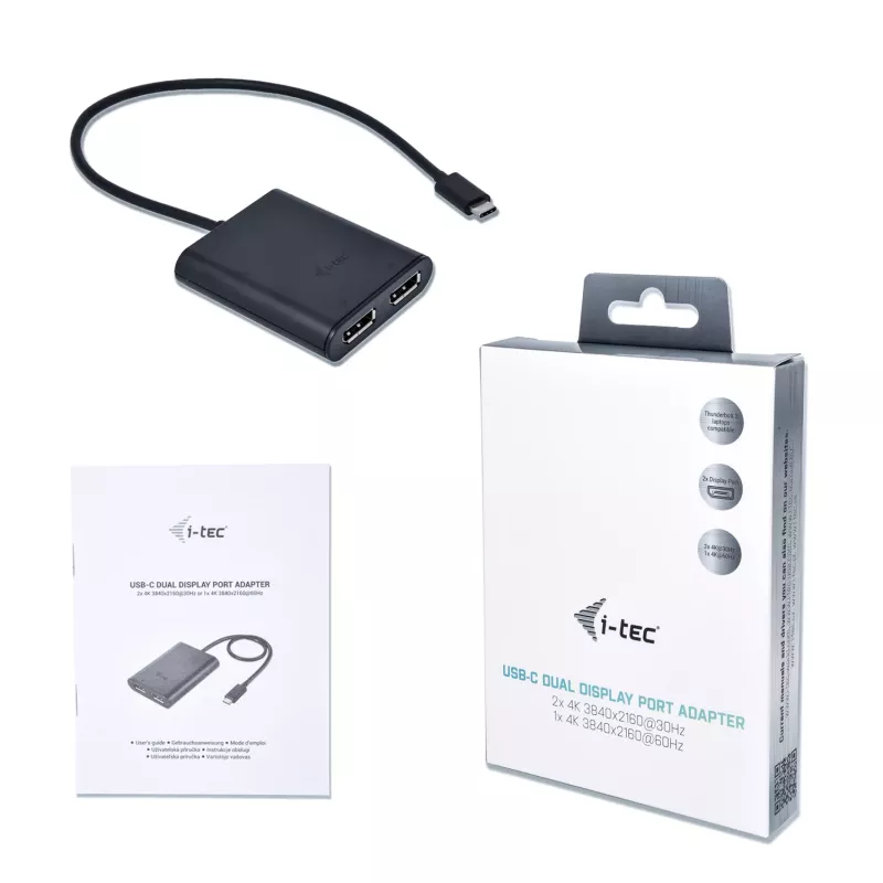 i-tec USB-C 3.1 Dual 4K DP adapter wideo