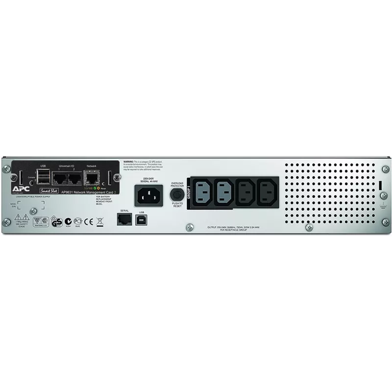 APC Smart-UPS SMT750RMI2UNC - 4x C13, USB, montaż w szafie, NMC, 750VA