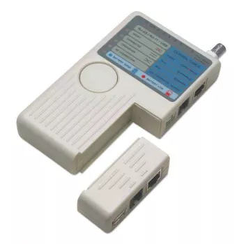 Intellinet 4-w-1 tester kabli, RJ-11, RJ-45, USB i BNC, test jednym przyciskiem