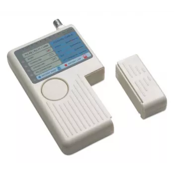 Intellinet 4-w-1 tester kabli, RJ-11, RJ-45, USB i BNC, test jednym przyciskiem