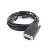adapter kablowya GEMBIRD HDMI na VGA i audio, pojedynczy port, 1,8 m - czarny