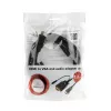adapter kablowya GEMBIRD HDMI na VGA i audio, jedno portowe, 3 m, czarny