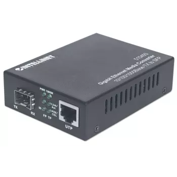 Konwerter mediów Intellinet Gigabit Ethernet na SFP, 10/100/1000Base-Tx do gniazda SFP, pusty