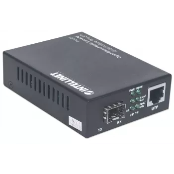Konwerter mediów Intellinet Gigabit Ethernet na SFP, 10/100/1000Base-Tx do gniazda SFP, pusty