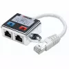 Intellinet 2-Port Modular Distributor, Cat5e, FTP, allows two RJ45 ports to share one Cat5e kabel sieciowy