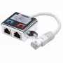 Intellinet 2-Port Modular Distributor, Cat5e, FTP, allows two RJ45 ports to share one Cat5e kabel sieciowy
