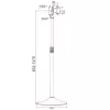 Techly ICA-TR10 stojak na wyświetlacze reklamowe 68,6 cm (27 cali) srebrny