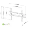 Uchwyt ścienny Techly 40-65 cali do LED LCD TV Tilt” ICA-PLB 131L