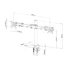 Techly 13-27 inch Desk Stand for 2 Monitor with Clamp” ICA-LCD 482-D