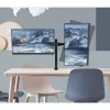 Techly 13-27 inch Desk Stand for 2 Monitor with Clamp” ICA-LCD 482-D