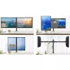Techly 13-27 inch Desk Stand for 2 Monitor with Clamp” ICA-LCD 482-D