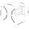 Techly 23-55 Universal LCD TV Wall Mount Bracket Czarny” ICA-PLB 136M