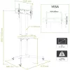 Techly Wózek podłogowy z półką pod telewizor LCD / LED / Plasma 30-65 cali ICA-TR6