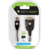 Przejściówka USB na szeregowe Techly IDATA USB-SER-2T, USB-A męski na DB-9 męski, 0,45 m, półprzezroczysty biały
