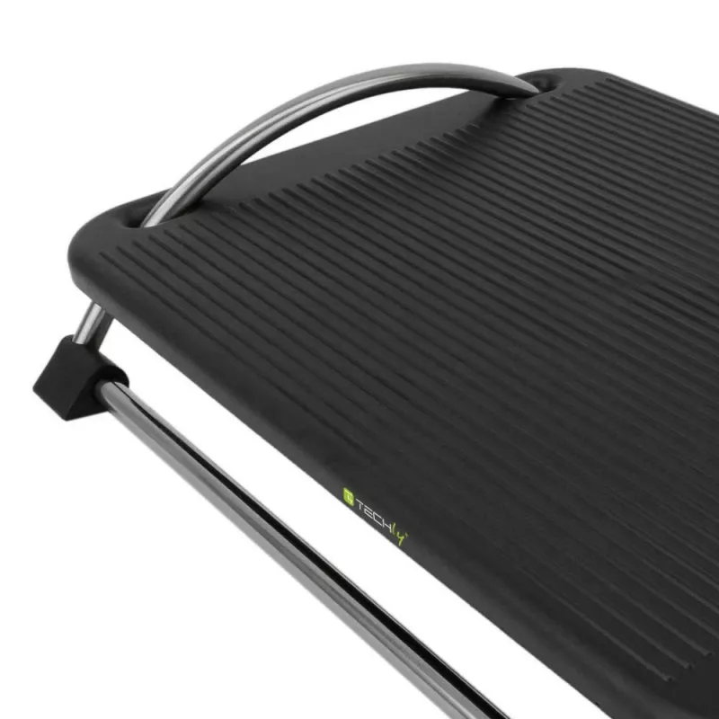 Techly Regulowany podnóżek ICA-FR 13, czarny, tworzywo ABS, 430 mm, 280 mm, 1,24 kg