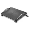 Techly Regulowany podnóżek ICA-FR 13, czarny, tworzywo ABS, 430 mm, 280 mm, 1,24 kg