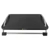 Techly Regulowany podnóżek ICA-FR 13, czarny, tworzywo ABS, 430 mm, 280 mm, 1,24 kg