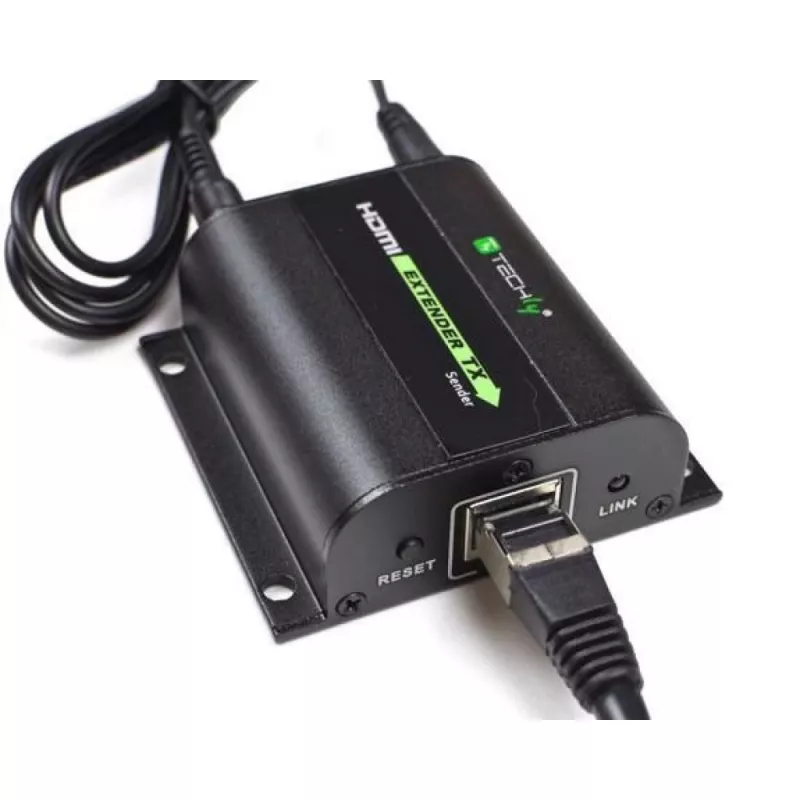 Techly Extender HDMI Full HD na kablu Kat.5E / 6 / 6A / 7 maks. 60m Autoregulowany IDATA EXT-E70I