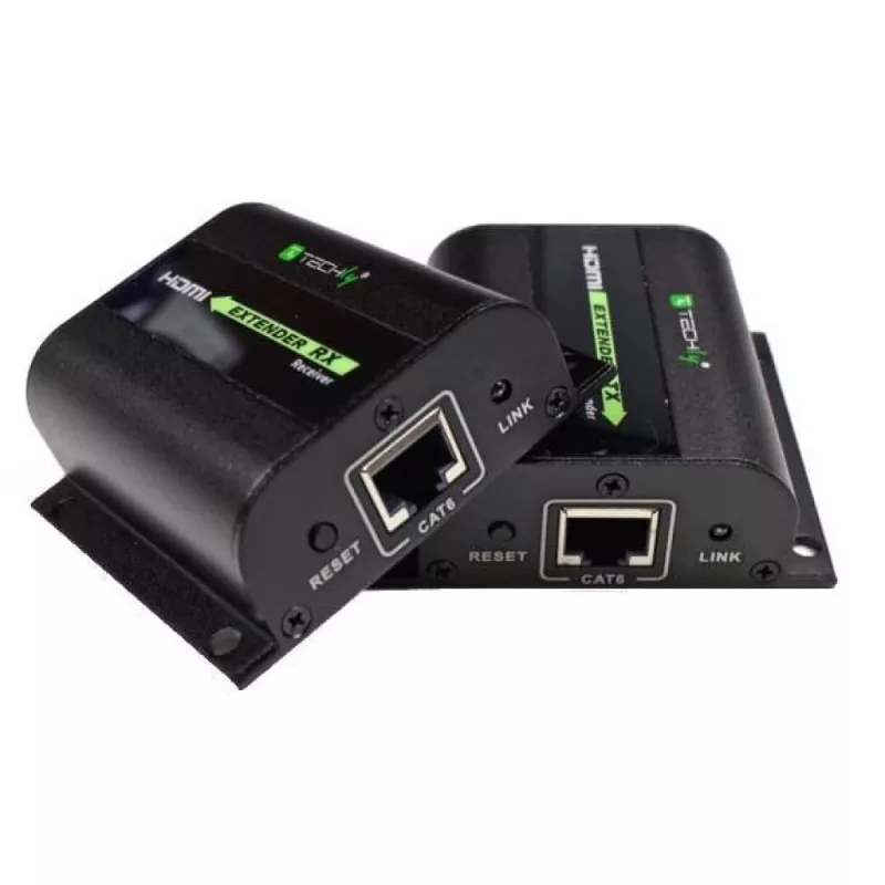 Techly Extender HDMI Full HD na kablu Kat.5E / 6 / 6A / 7 maks. 60m Autoregulowany IDATA EXT-E70I
