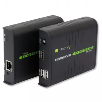 Techly IDATA HDMI-KVM2 KVM extender Nadajnik i odbiornik