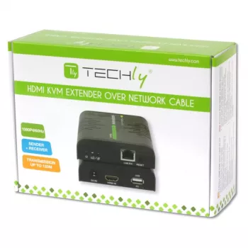 Techly IDATA HDMI-KVM2 KVM extender Nadajnik i odbiornik