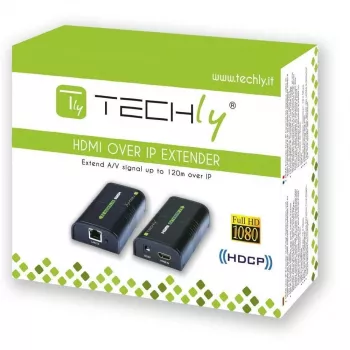 Techly Amplifier / Splitter HDMI Over IP sieciowy IDATA EXTIP-373