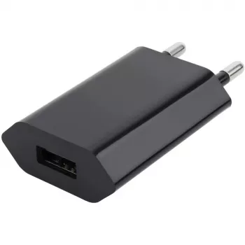 Techly Compact Charger USB 1A European Plug Czarny