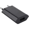 Techly Compact Charger USB 1A European Plug Czarny