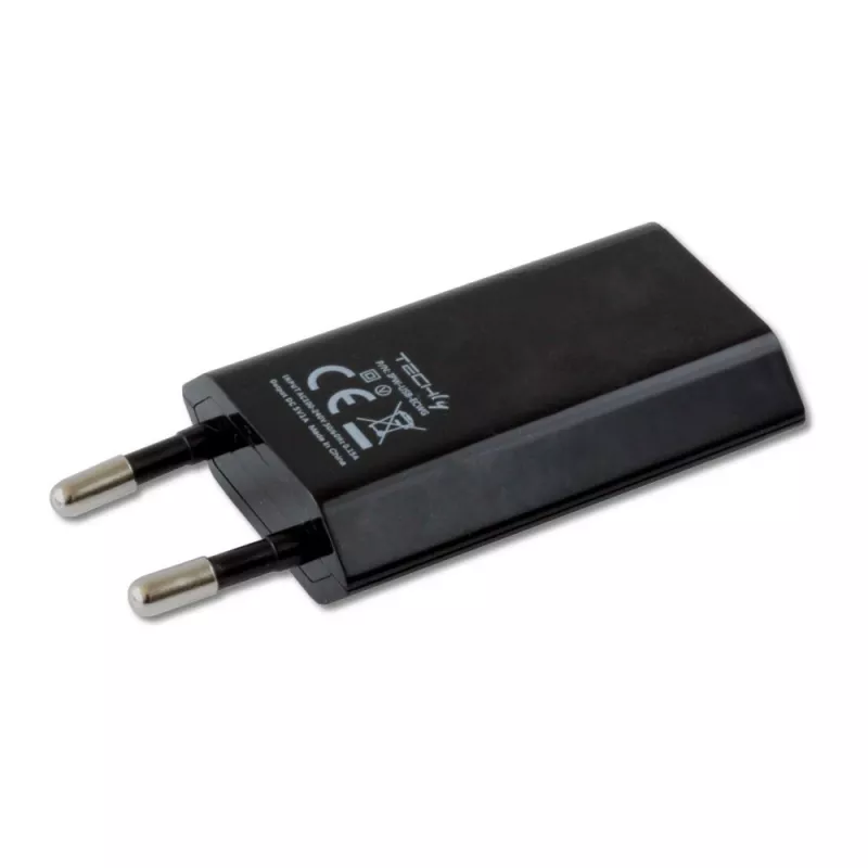 Techly Compact Charger USB 1A European Plug Czarny
