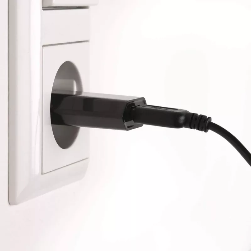 Techly Compact Charger USB 1A European Plug Czarny
