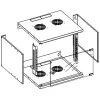 Techly Wall Rack Cabinet 19 6U prof. 320 szary Assembled” I-CASE EL-1006G32