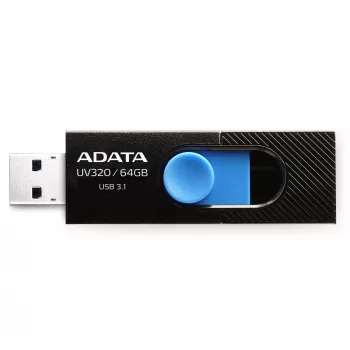 ADATA UV320 Pamięć USB 64 GB USB Typ-A 3.2 Gen 1 (3.1 Gen 1) Czarny, Niebieski