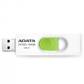 ADATA UV320 pamięć USB 64 GB USB Type-A 3.2 Gen 1 (3.1 Gen 1) Zielony, Biały