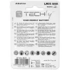 Techly Blister 4 Baterie Wysoka Moc Mini Stilo AAA Alkaliczne LR03 1,5V IBT-KAL-LR03T