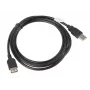 Kabel USB A do A LANBERG CA-USBE-10CC-0018-BK, USB 2.0, 1,8 m, czarny