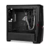 Obudowa PC IBOX ORCUS X14 Midi Tower Czarny — ITX/ATX, okno boczne, czerwone podświetlenie, 3× zatoki 3,5 cala, 2× zatoki 2,5 cala, 1× zatoka 5,25 cala, USB 3.2 Gen1 Type-A